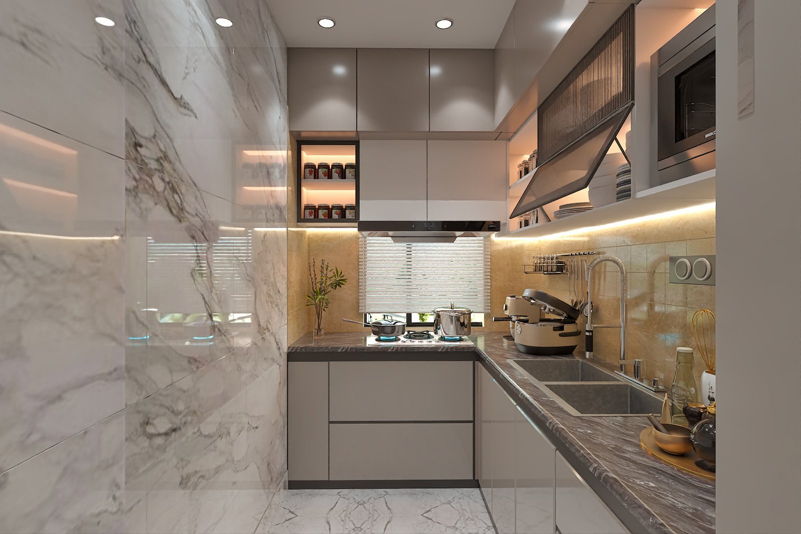Modular Kitchen Interior Project